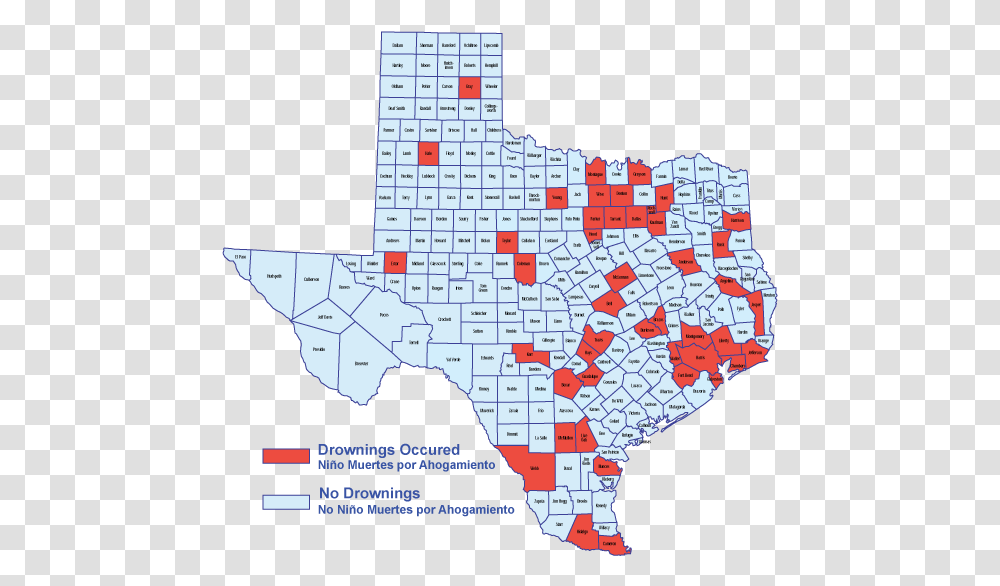 2018 Child Drownings In Texas Texas Drownings, Plot, Map, Diagram, Atlas Transparent Png