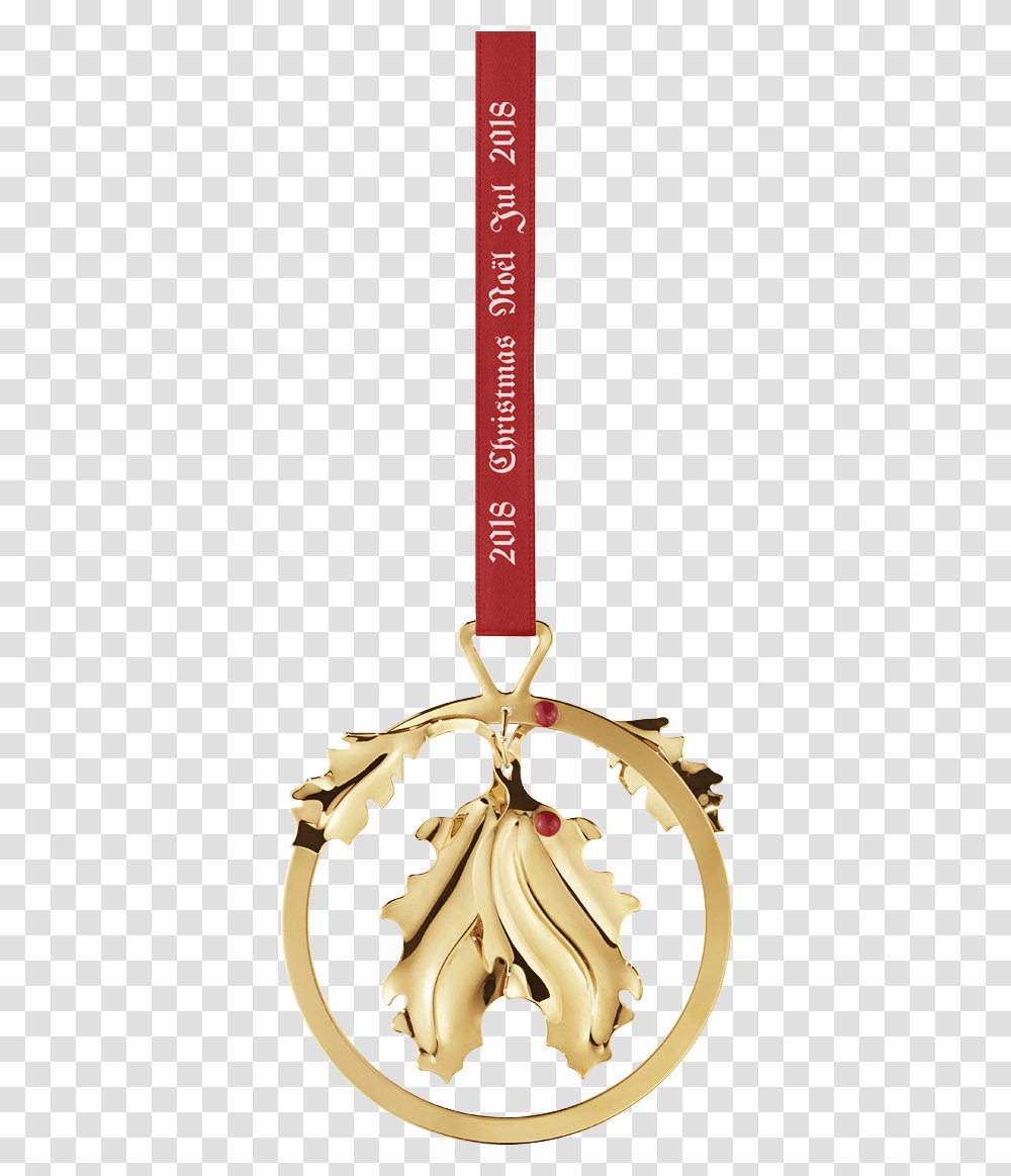 2018 Christmas Mobile Holly Georg Jensen Christmas Ornament 2018, Gold, Accessories, Accessory, Pendant Transparent Png