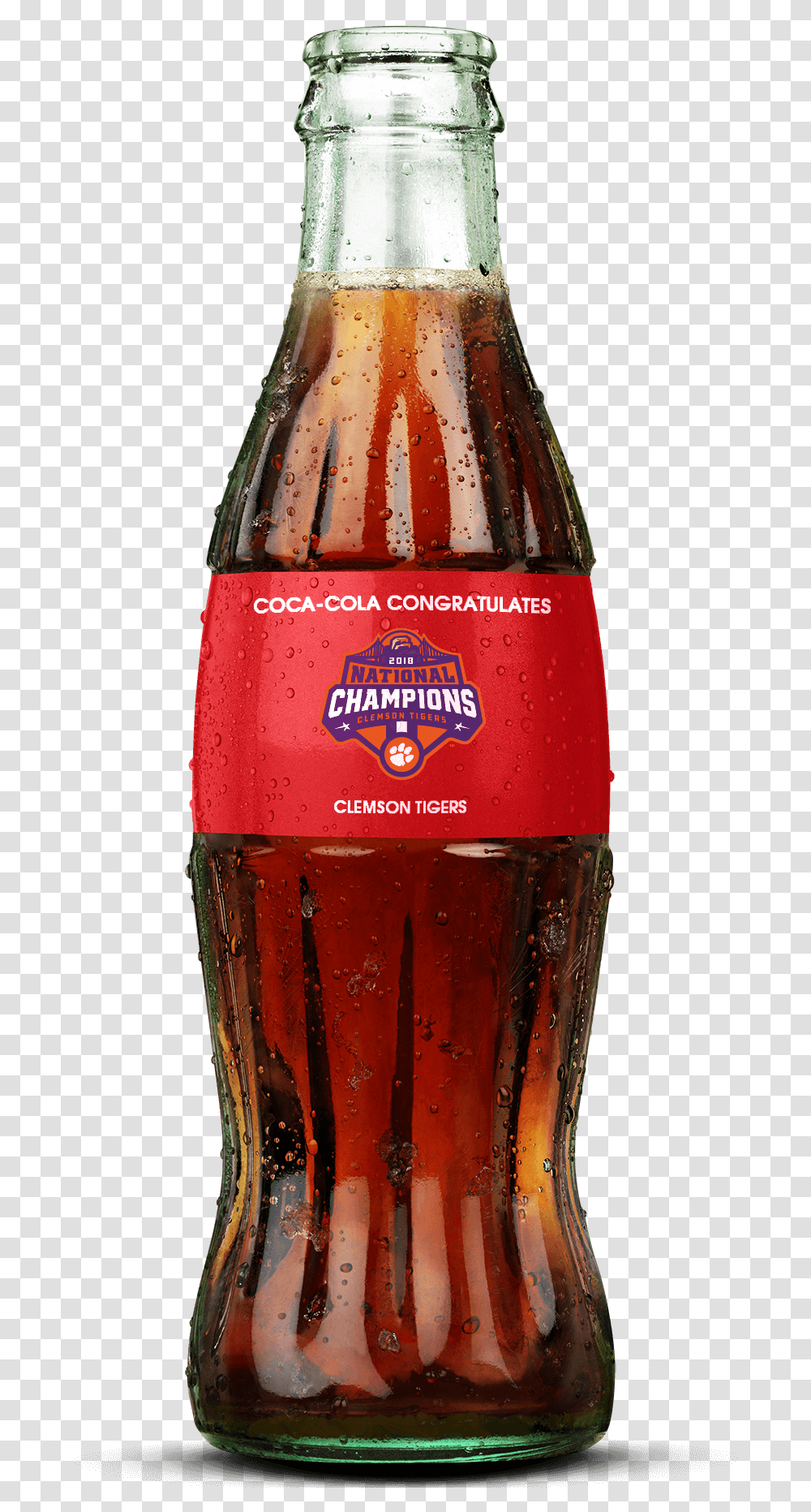 2018 Clemson Championship BottleTitle 2018 Clemson Coca Cola Overwatch League, Soda, Beverage, Drink, Coke Transparent Png
