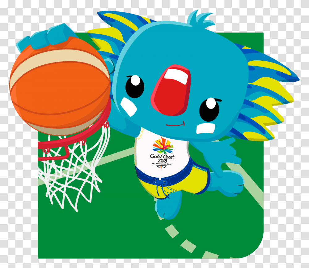 2018 Commonwealth Games Cartoons 2018 Commonwealth Games, Outdoors, Hoop, Team Sport Transparent Png