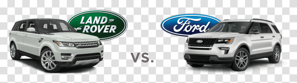 2018 Ford Explorer Vs Range Rover, Car, Automobile, Wheel, Logo Transparent Png