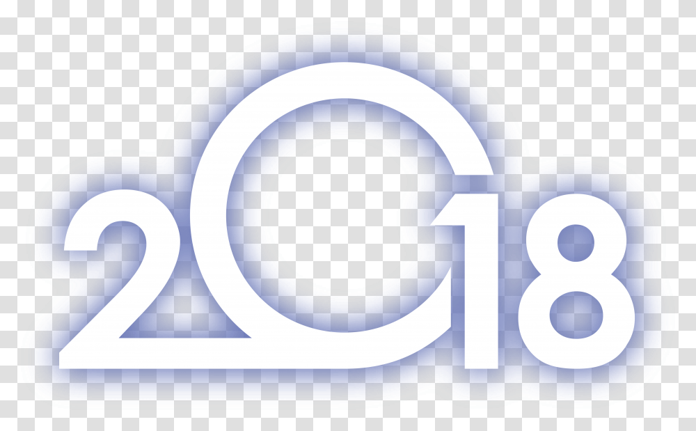 2018 Futuristic Image New Year Design 2018, Label, Logo Transparent Png