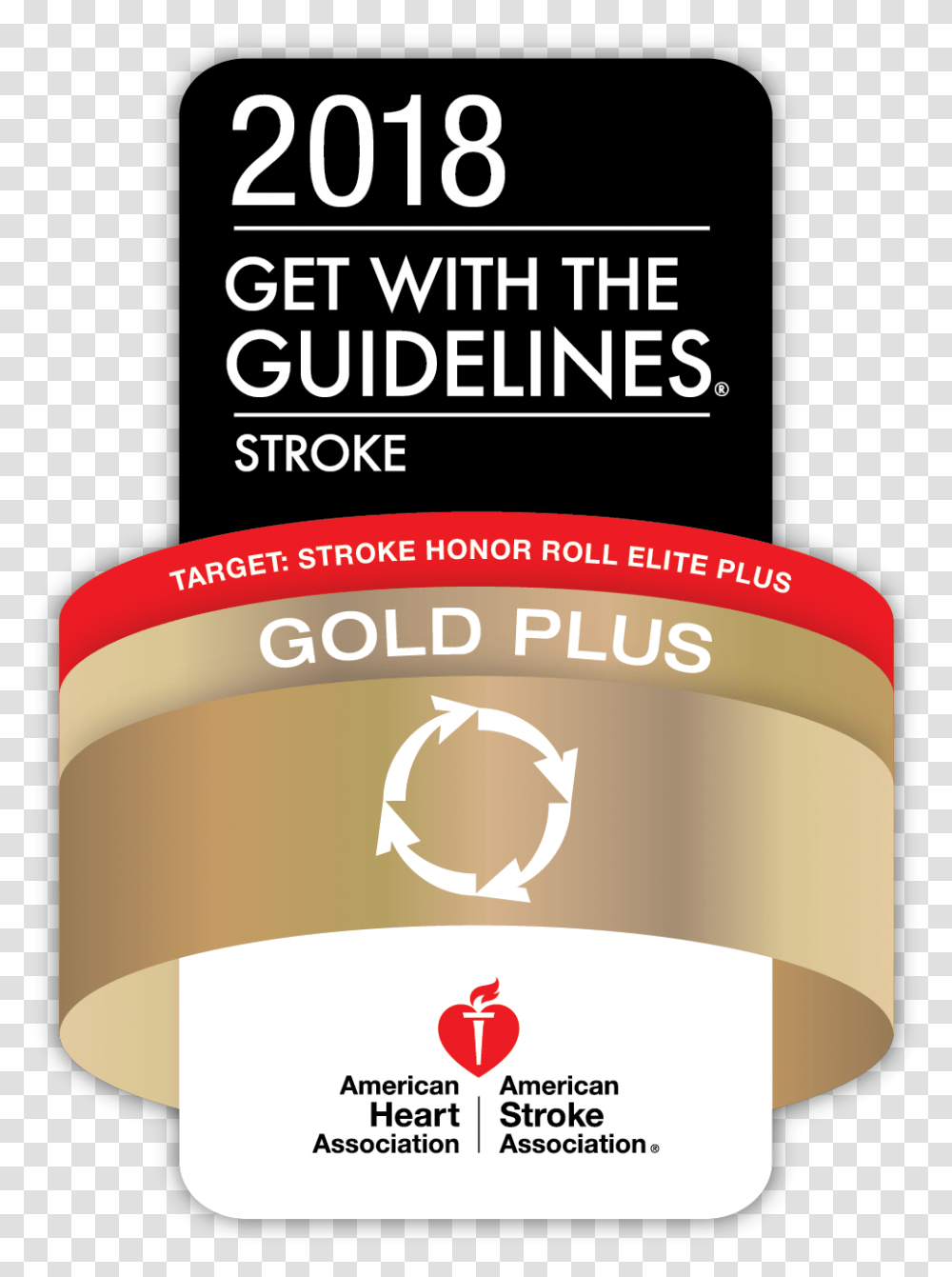 2018 Get With The Guidelines Gold Plus Target Stroke, Advertisement, Poster, Flyer, Paper Transparent Png