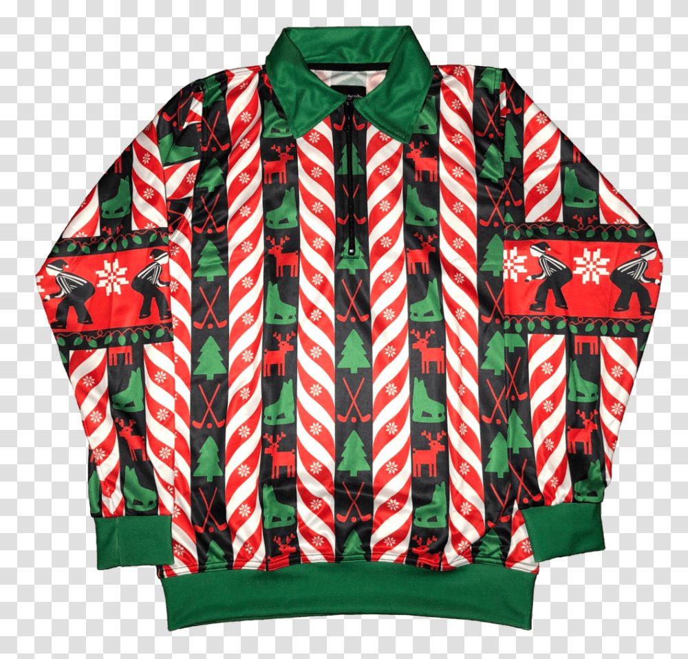 2018 Hockey Ref Shop Holiday Long Sleeve, Clothing, Apparel, Coat, Tie Transparent Png