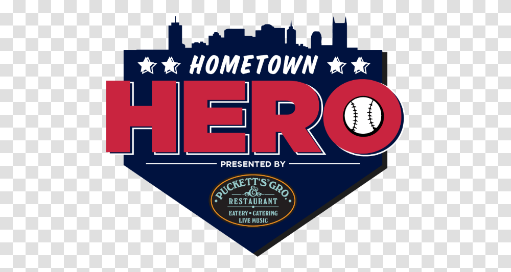 2018 Hometown Hero Logo Sounds Baseball Hero Hometown Skyline, Advertisement, Poster, Flyer, Paper Transparent Png