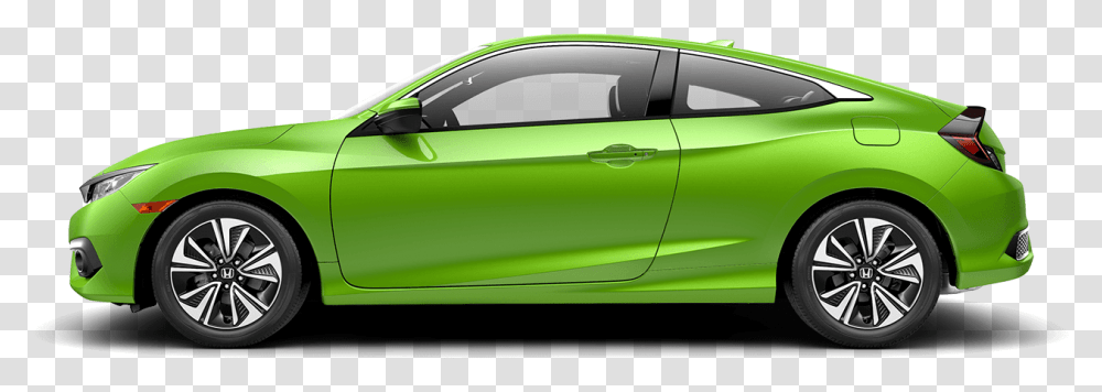 2018 Honda Civic Coupe Side Profile, Car, Vehicle, Transportation, Automobile Transparent Png