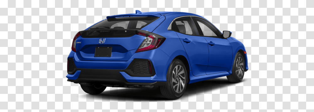 2018 Honda Civic Hatchback Blue Rear Honda Civic 2018 Lx, Car, Vehicle, Transportation, Automobile Transparent Png