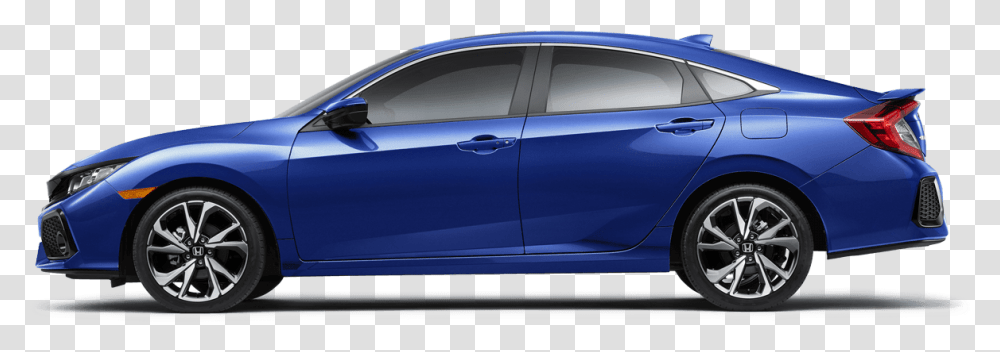 2018 Honda Civic Si Sedan Side Profile 2018 Honda Civic Si Sedan, Car, Vehicle, Transportation, Automobile Transparent Png