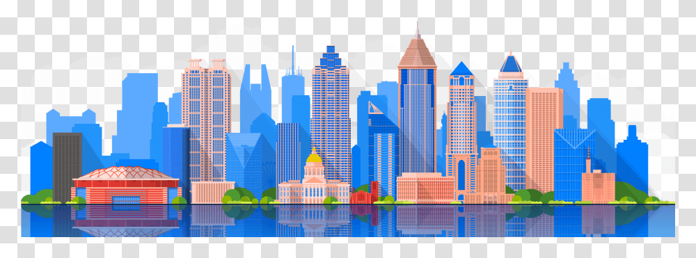 2018 In Atlanta Atlanta Skyline, High Rise, City, Urban, Building Transparent Png