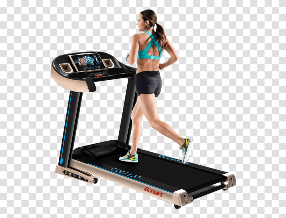 2018 Ladies Fitness Gym Equipment Folding Treadmill Exercise Machines Price In Pakistan, Person, Human, Working Out, Sport Transparent Png