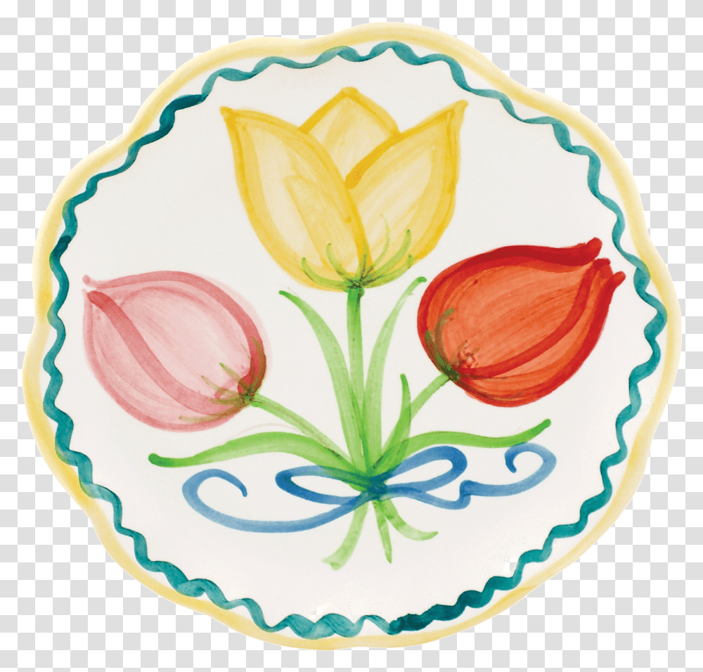 2018 Limited Edition Spring Plate Tulip, Porcelain, Pottery Transparent Png