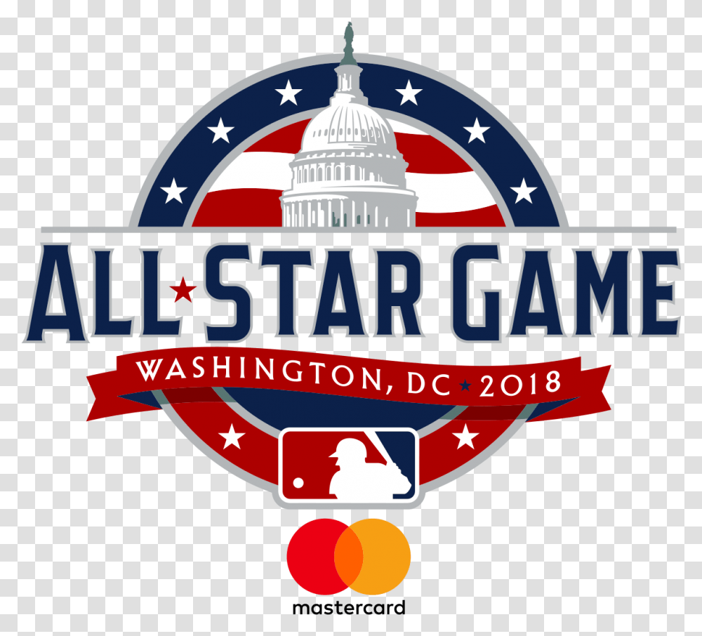 2018 Mlb All Star Game Logo, Trademark, Emblem, Badge Transparent Png