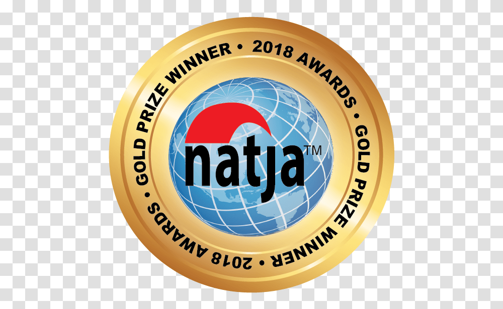 2018 Natja Awards Gold Seal - Hoteladdict Circle, Logo, Symbol, Trademark, Clock Tower Transparent Png