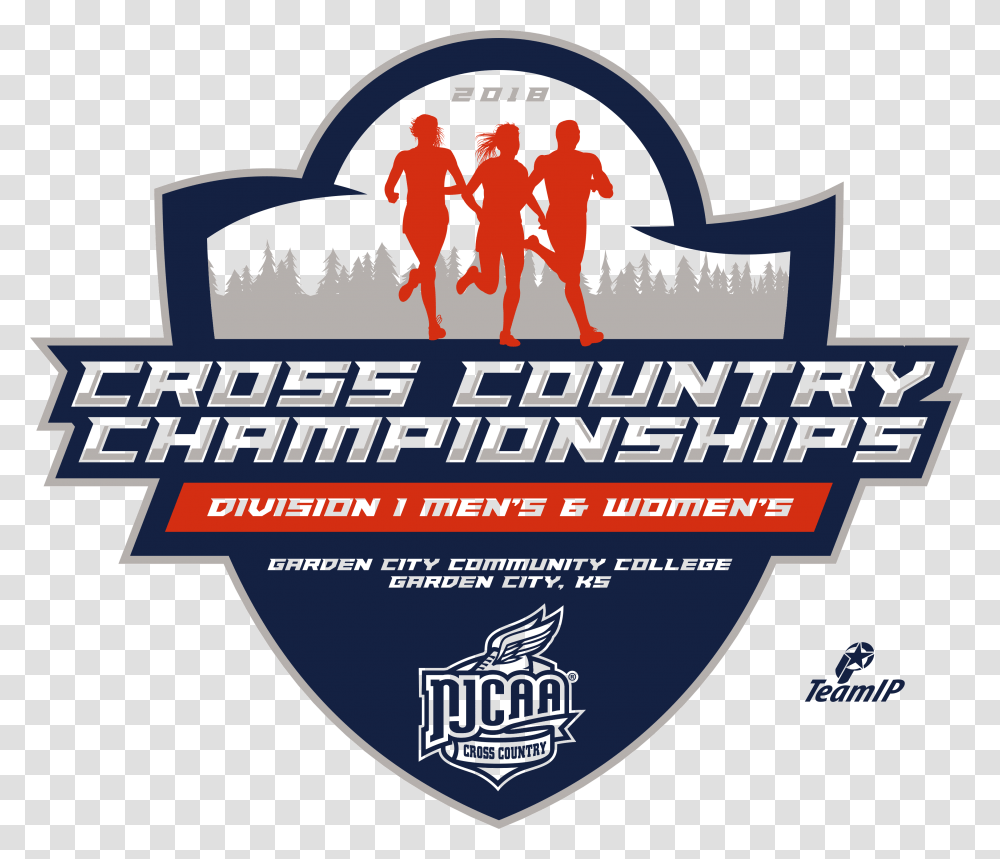 2018 Njcaa Cross Country Di National Championship White Cross Country Champions Shirt Design, Person, Logo, Poster Transparent Png