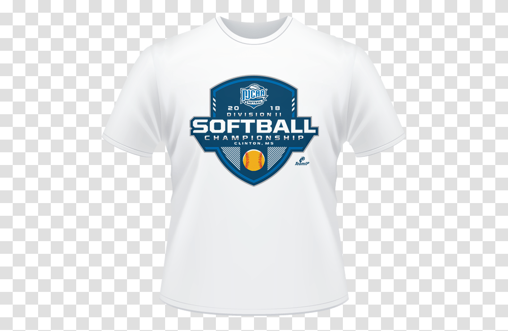 2018 Njcaa Softball Dii Championship White T Shirt Active Shirt, Apparel, T-Shirt Transparent Png