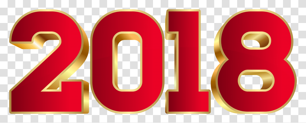 2018 Red Clip Art Gallery Yopriceville Numero 2018, Number, Alphabet Transparent Png