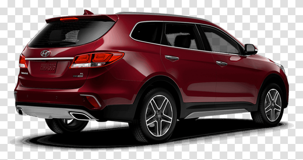 2018 Red Hyundai Santa Fe Xl Compact Sport Utility Vehicle, Car, Transportation, Automobile, Wheel Transparent Png