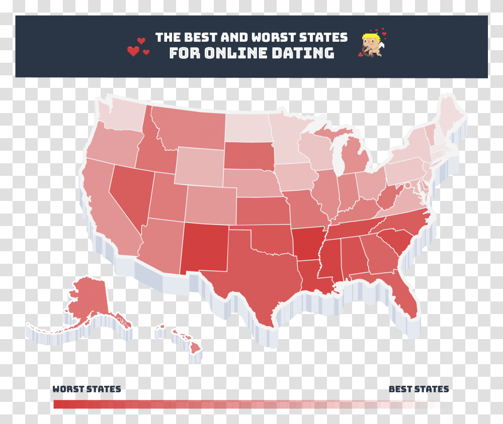 2018 S Best And Worst States For Online Dating John F. Kennedy Library, Food, Pork Transparent Png