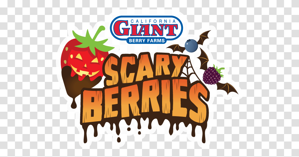 2018 Scary Berries Clip Art, Word, Plant, Food, Label Transparent Png