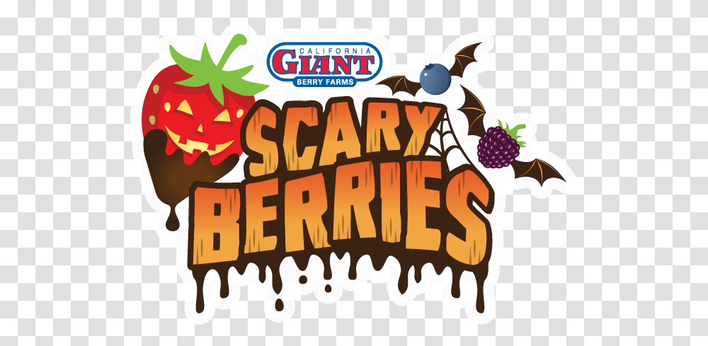 2018 Scary Berries Halloween Berries, Plant, Text, Word, Food Transparent Png