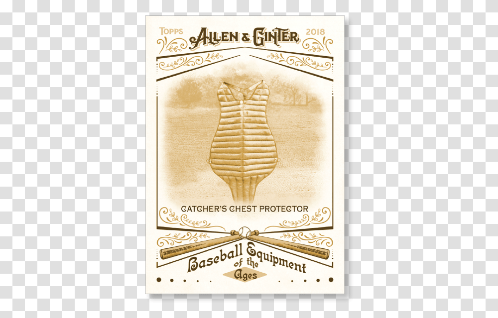 2018 Topps Allen Amp Ginter Catcher's Chest Protector Magento, Label, Poster, Advertisement Transparent Png