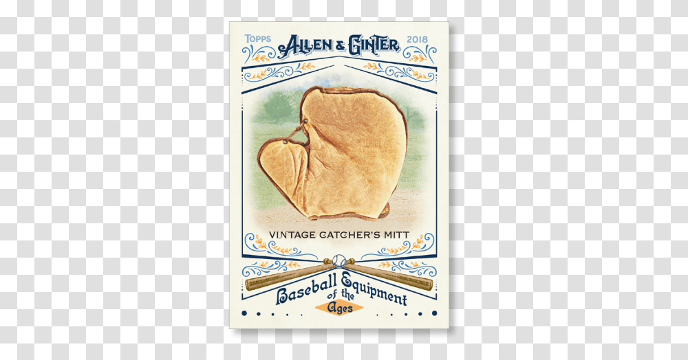 2018 Topps Allen Amp Ginter Vintage Catcher's Mitt Baseball Allen Amp Ginter, Bread, Food, Poster Transparent Png