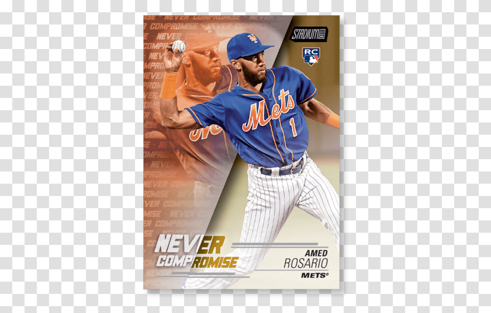 2018 Topps Baseball Stadium Club Amed Rosario Never Light Up Gold, Person, Athlete, Sport, People Transparent Png