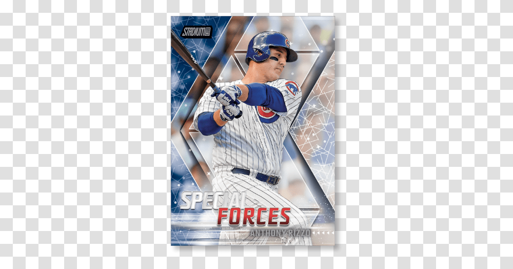 2018 Topps Baseball Stadium Club Anthony Rizzo Special College Baseball, Athlete, Sport, Person, Human Transparent Png