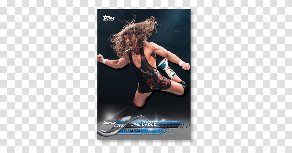 2018 Topps Wwe Chad Gable Base Poster Poster, Person, Sport, Acrobatic, Athlete Transparent Png