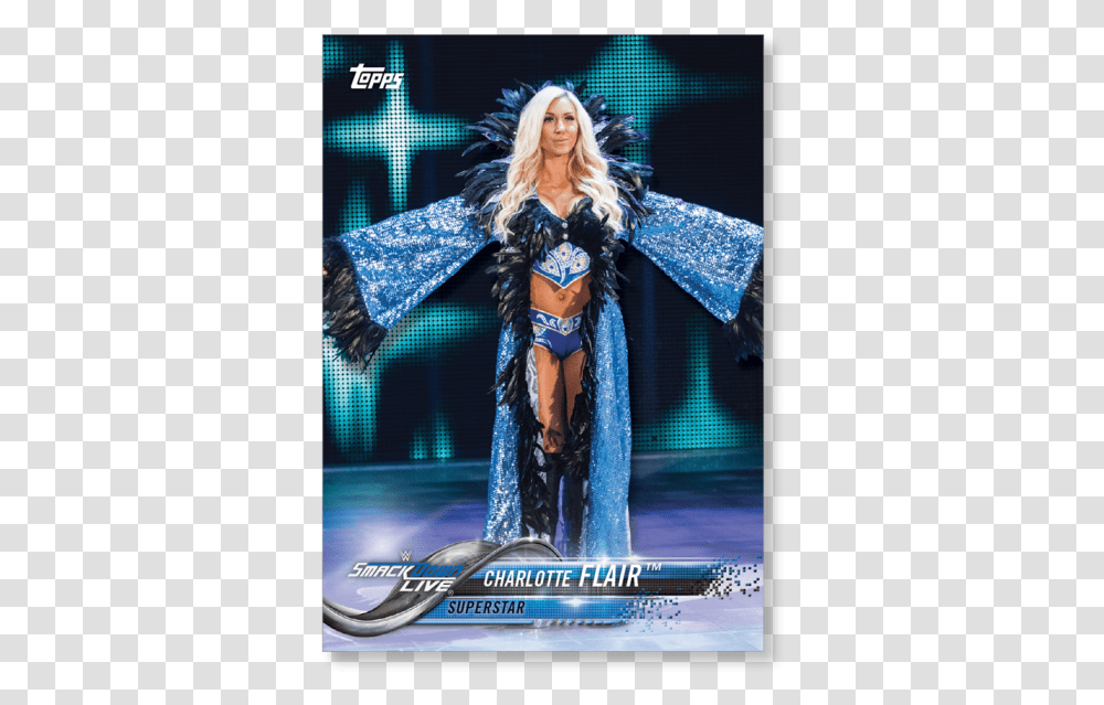 2018 Topps Wwe Charlotte Flair Base Poster Magento, Costume, Fashion, Robe Transparent Png