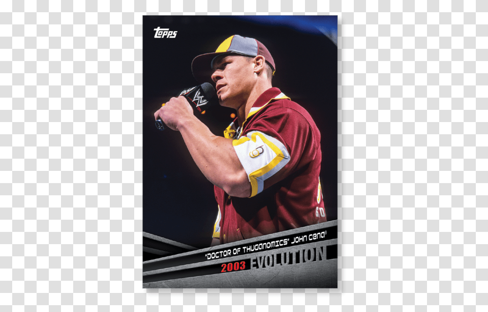 2018 Topps Wwe Doctor Of Thuganomics John Cena Evolution Topps Card, Person, People, Athlete, Sport Transparent Png