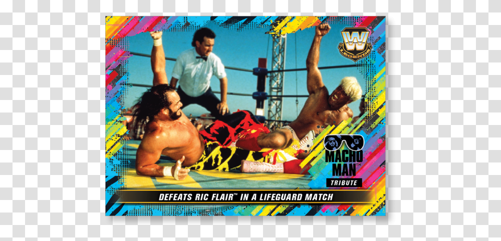 2018 Topps Wwe Heritage Defeats Ric Flair In A Lifeguard Aadi Lagna Patrika, Person, Poster, Advertisement, People Transparent Png
