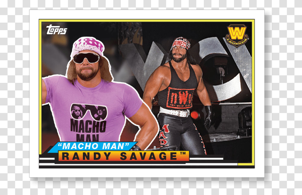 2018 Topps Wwe Heritage Macho Man Macho Man T Shirt, Person, Sunglasses, Skin Transparent Png