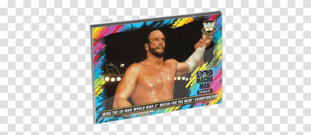 2018 Topps Wwe Heritage Oversized Complete Randy Savage Light Up Gold, Monitor, Screen, Electronics, Display Transparent Png