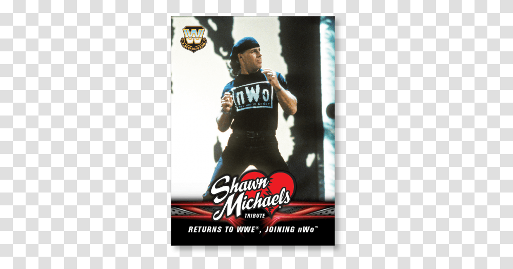 2018 Topps Wwe Heritage Returns To Wwe Joining Nwo Nwo, Advertisement, Person, Poster, Flyer Transparent Png