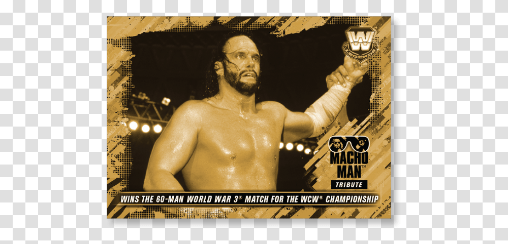 2018 Topps Wwe Heritage Wins The 60 Man World War 3 Magento Product Placeholder, Advertisement, Poster, Person, Human Transparent Png