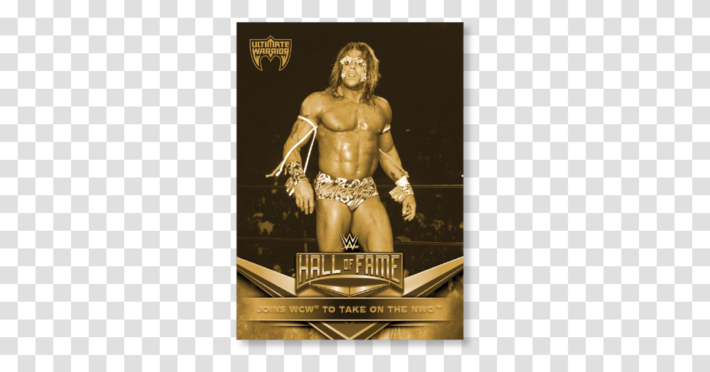 2018 Topps Wwe Ultimate Warrior Hall Of Fame Tribute Wwe Hall Of Fame, Poster, Advertisement, Person, Flyer Transparent Png