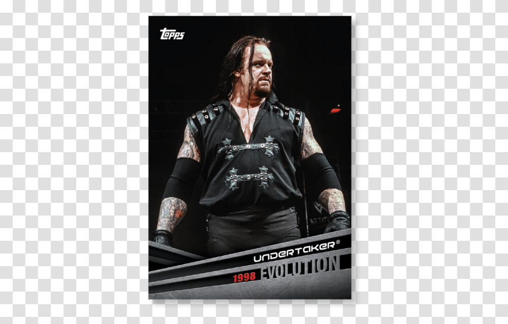 2018 Topps Wwe Undertaker Evolution Poster John Cena Evolution Topps Card, Skin, Sleeve, Person Transparent Png