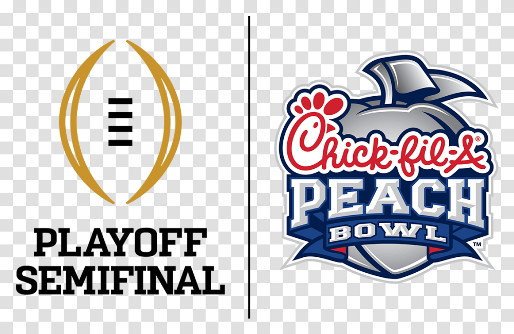 2019 20 Playoff Semifinals College Football Playoff Chick Fil A Peach Bowl Cfp Semifinal, Logo, Symbol, Sweets, Food Transparent Png