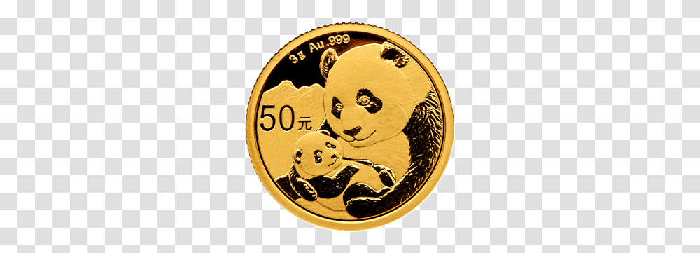 2019 3 Gram Chinese Gold Panda Obverse Panda Gold Coin 2019, Money Transparent Png