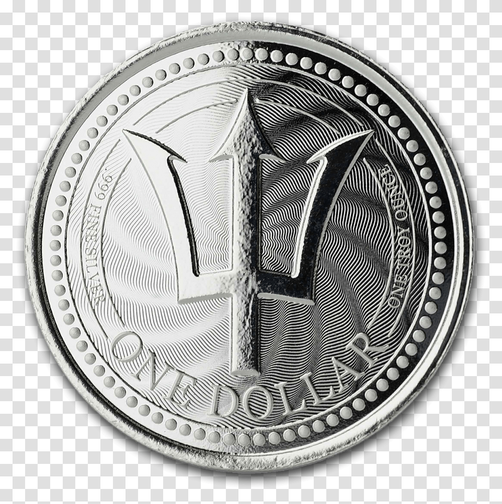 2019 Barbados Trident Silver 1 Oz, Money, Coin, Nickel, Rug Transparent Png