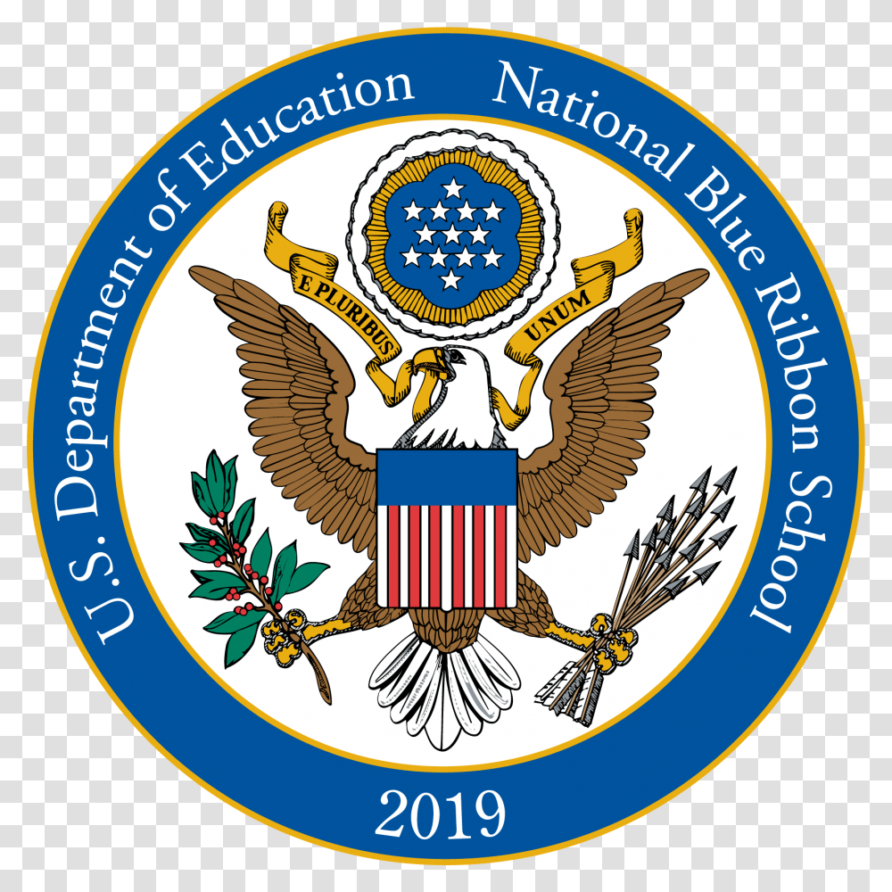 2019 Br Eagle Rgb School Blue Ribbon Schools 2019, Logo, Trademark, Emblem Transparent Png