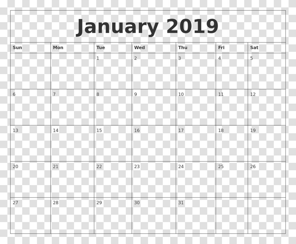 2019 Calendar Photo January 2020 Calendar Planner Transparent Png