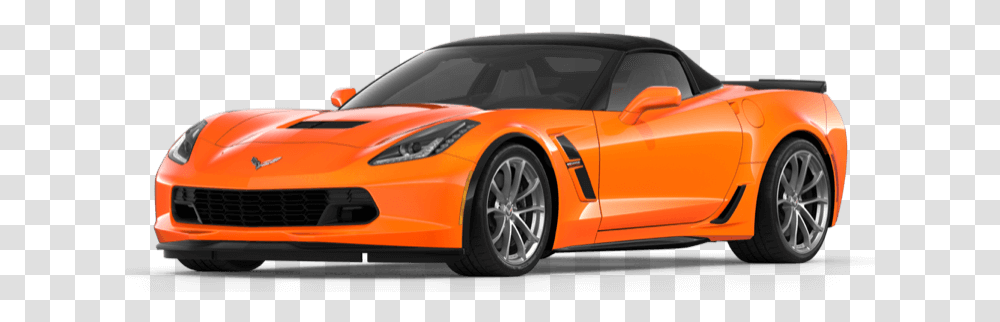2019 Chevrolet Corvette Models Stingray Z51 Vs Z06 Corvette Grand Sport Orange, Car, Vehicle, Transportation, Automobile Transparent Png