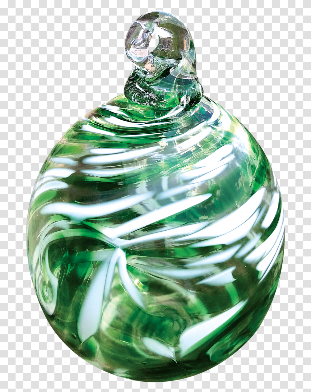 2019 Christmas Ornament Green And White Bouncy Ball, Sphere, Crystal, Crash Helmet, Clothing Transparent Png