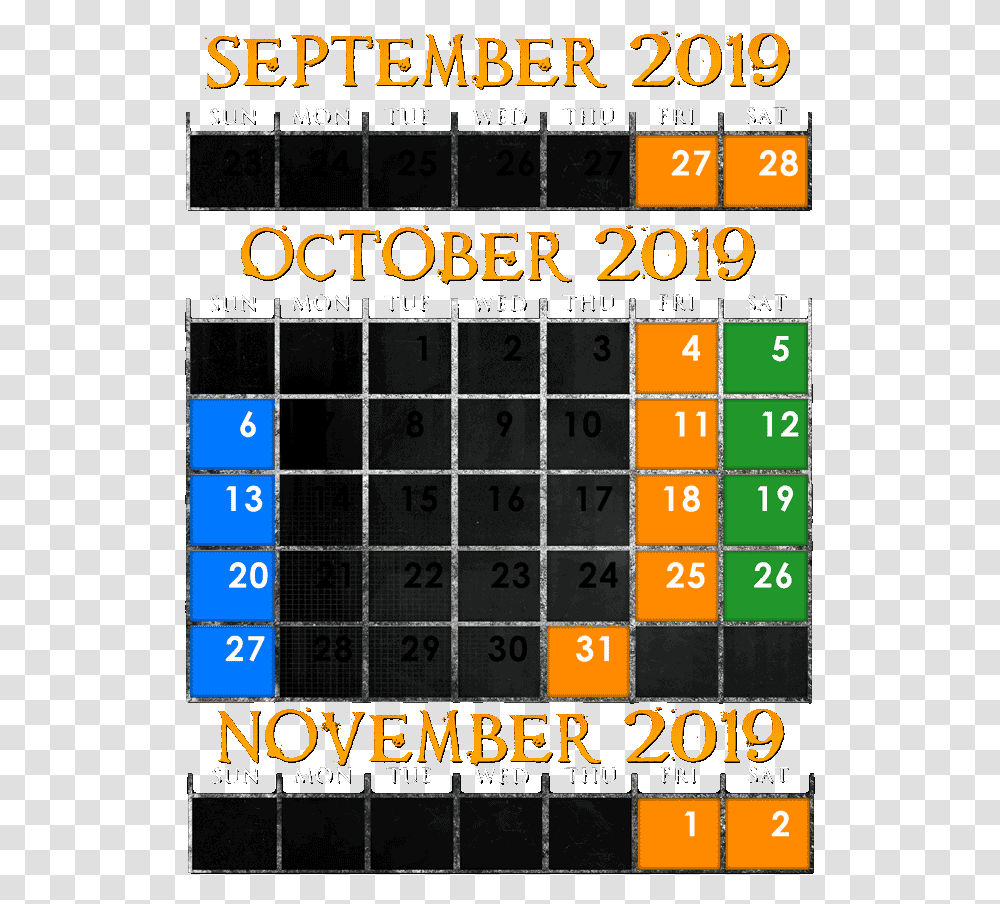 2019 Dates Graphic Design, Scoreboard, Game, Crossword Puzzle Transparent Png