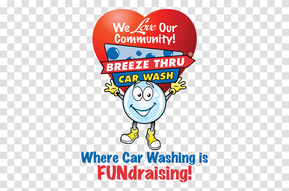 2019 Fundraiser Results Breeze Thru Car Wash Breeze Thru Car Wash, Poster, Advertisement, Label, Text Transparent Png