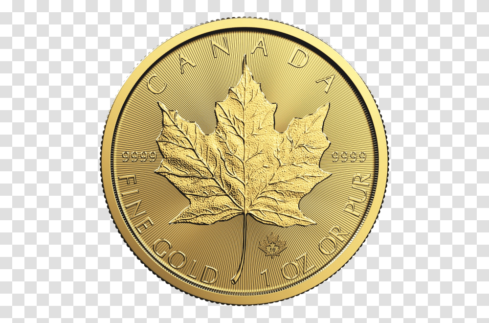 2019 Gold Maple Leaf Coin, Plant, Money, Clock Tower, Architecture Transparent Png