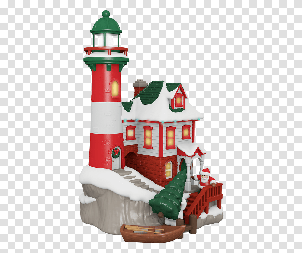 2019 Hallmark Lighthouse Ornament, Toy, Building, Architecture, Tower Transparent Png