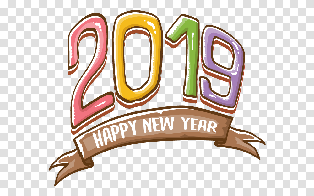 2019 Happy New Year 12 Vector Free Graphic Download Illustration, Word, Meal, Food, Logo Transparent Png